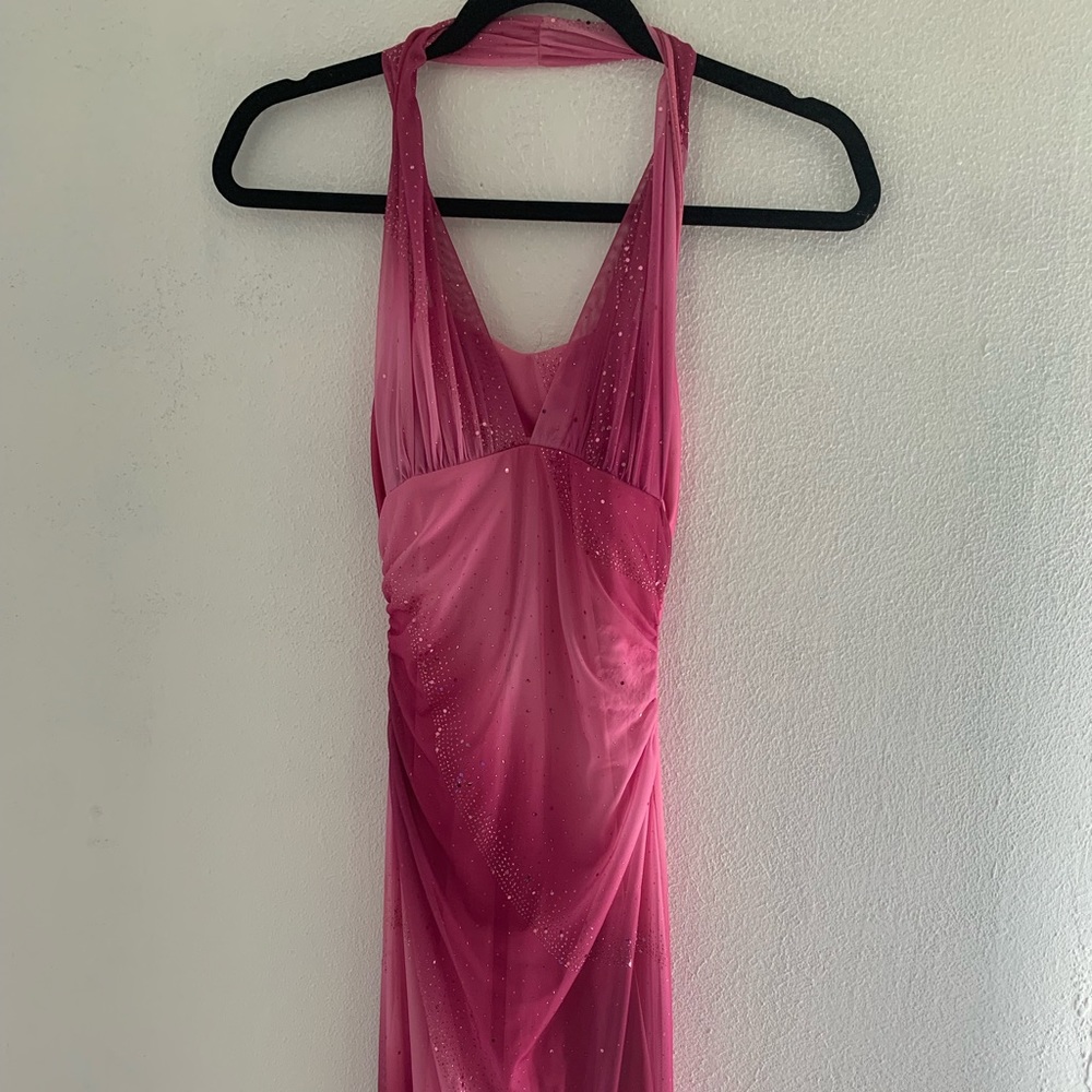 Pink sparkly Y2K dress